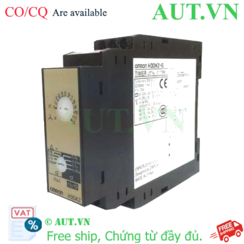 Ảnh của Timer Omron H3DKZ-GE AC240-440 | Khởi Động Sao Tam Giác, 1-120s, Siêu Mỏng 26mm
