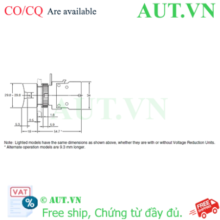Ảnh của Công tắc nút nhấn Omron A22L-DY-24A-01A