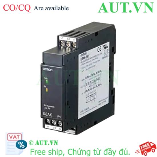 Ảnh của Rơ Le Bảo Vệ Pha Omron K8AK-PH1 - Chống Mất Pha, Đảo Pha, Đáp Ứng Siêu Tốc 0.1s | AUT VN