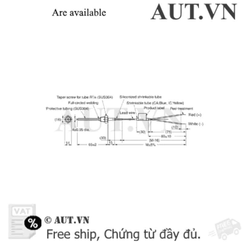 Ảnh của Cảm biến nhiệt độ Omron E52-IC6D-N 2M