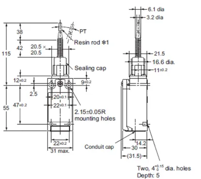 Ảnh của Công tắc an toàn  Omron D4N-2D87