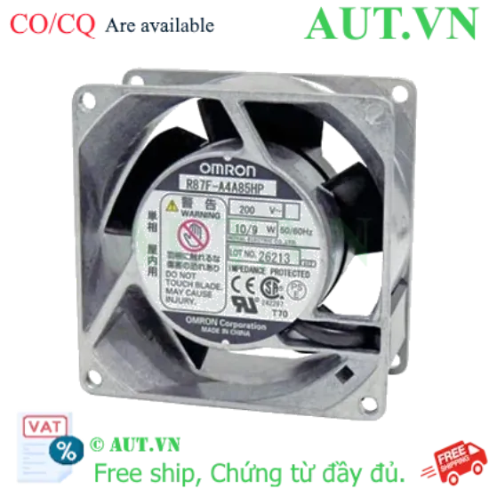 Ảnh của Quạt Thông Gió Omron R87F-A4A85HP - 200VAC, Kháng Nước IPX7, Khung Nhôm Siêu Bền