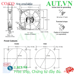 Ảnh của Quạt Thông Gió Omron R87F-A1A13HP 100VAC - 120mm, Vòng Bi Siêu Bền, Tản Nhiệt Mạnh