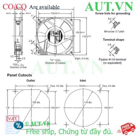 Ảnh của Quạt thông gió Omron R87F-A1A13HP