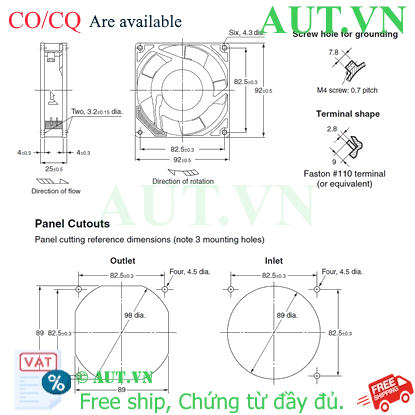 Ảnh của Quạt thông gió Omron R87F-A1A93HP