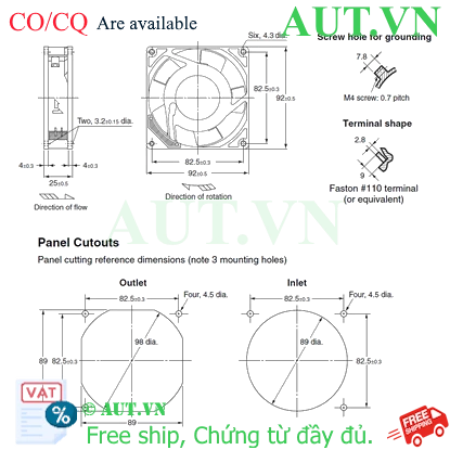 Ảnh của Quạt thông gió Omron R87F-A1A93HP