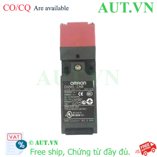 Ảnh của Khóa Cửa An Toàn Omron D4NS-2AB - Tiêu Chuẩn IP67, Tiếp Điểm 1NO+1NC, Bảo Vệ Máy Móc Công Nghiệp