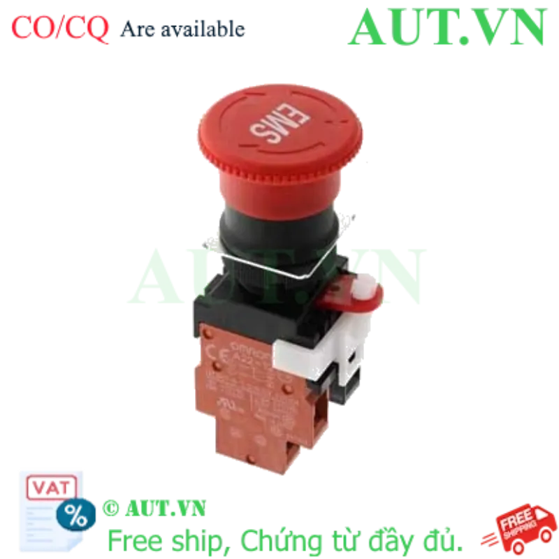 Ảnh của Công tắc nút nhấn Omron A22E-M-12-EMS-RD