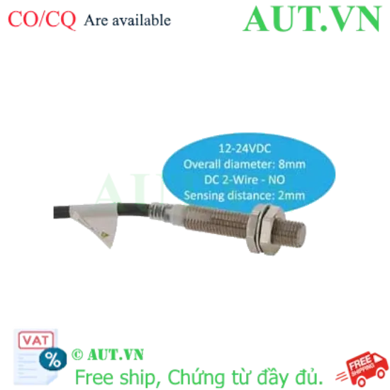 Ảnh của Cảm biến tiệm cận Omron E2E-X2D1-N 5M | M8, 2mm, 2 Dây NO - AUT VN