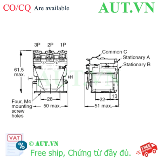Ảnh của Rơ le trung gian Omron MM3X AC200/(220)