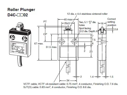 Ảnh của Công tắc hành trình Limit Switch  Omron D4C-1402