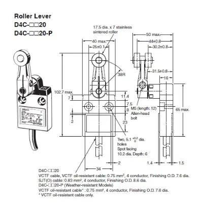 Ảnh của Công tắc hành trình Limit Switch  Omron D4C-1520