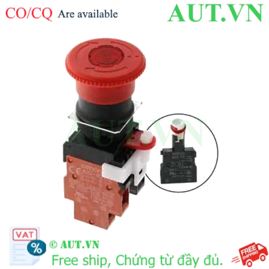 Ảnh của Nút Dừng Khẩn Cấp Omron A22EL-M-T2-02: Phi 40mm, Tiếp Điểm 2NC, Đèn LED - An Toàn Công Nghiệp | AUT VN