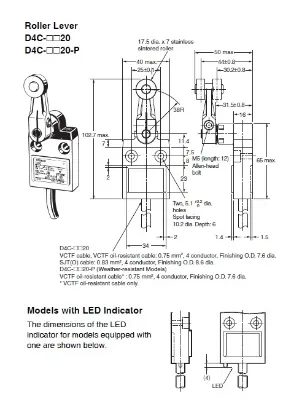 Ảnh của Công tắc hành trình Limit Switch  Omron D4C-2320