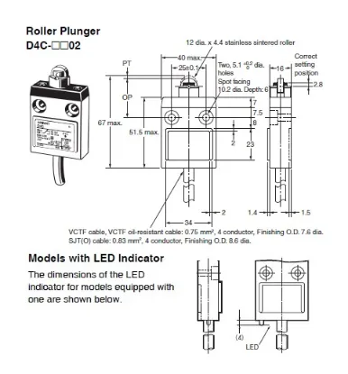 Ảnh của Công tắc hành trình Limit Switch  Omron D4C-2402