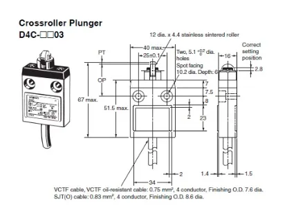 Ảnh của Công tắc hành trình Limit Switch  Omron D4C-2503