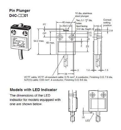Ảnh của Công tắc hành trình Limit Switch  Omron D4C-3201