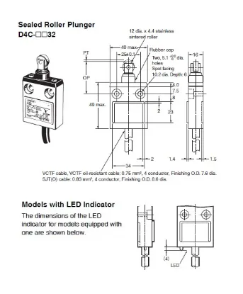 Ảnh của Công tắc hành trình Limit Switch  Omron D4C-3232