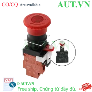 Ảnh của Nút Dừng Khẩn Cấp Omron A22EL-M-T1-11 | Đèn LED 100VAC, 1NO+1NC, IP65 - AUT VN