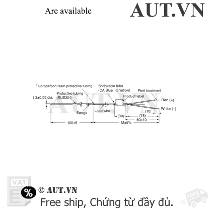 Ảnh của Cảm biến nhiệt độ Omron E52-IC10AE-N 4M