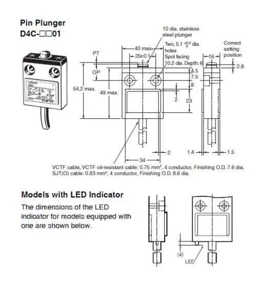 Ảnh của aut.vn Công tắc hành trình Limit Switch  Omron D4C-6301