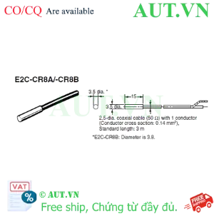 Ảnh của Cảm biến tiệm cận Omron E2C-CR8A 3M