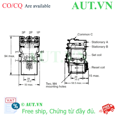 Ảnh của Rơ le trung gian Omron MM3K AC200/(220)