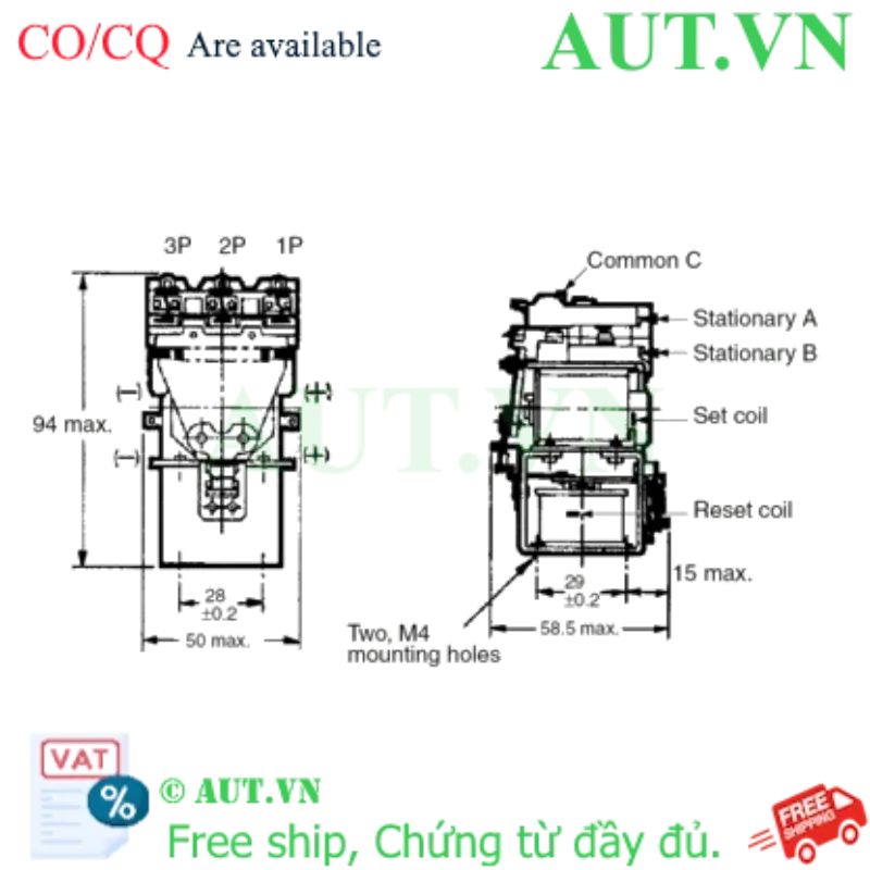 Ảnh của Rơ le trung gian Omron MM3K AC200/(220)