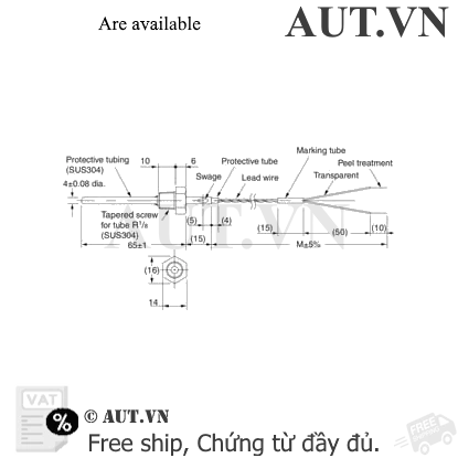 Ảnh của Cảm biến nhiệt độ Omron E52-THE6D-50-50 1M