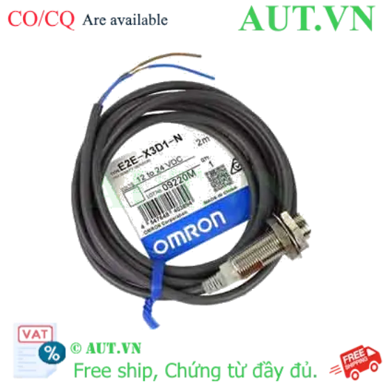 Ảnh của Cảm biến tiệm cận Omron E2E-X3D1-N 2M - M12, 3mm, Ngõ ra 2 dây NO | AUT VN