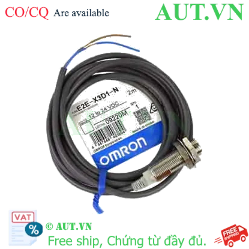 Ảnh của Cảm biến tiệm cận Omron E2E-X3D1-N 2M - M12, 3mm, Ngõ ra 2 dây NO | AUT VN