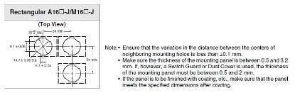 Ảnh của Công tắc nút nhấn  Omron A16L-JPYM-5D-1P