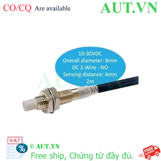 Ảnh của Cảm biến tiệm cận Omron E2E-X4MD1 2M - M8, 4mm, Ngõ ra 2 Dây DC NO
