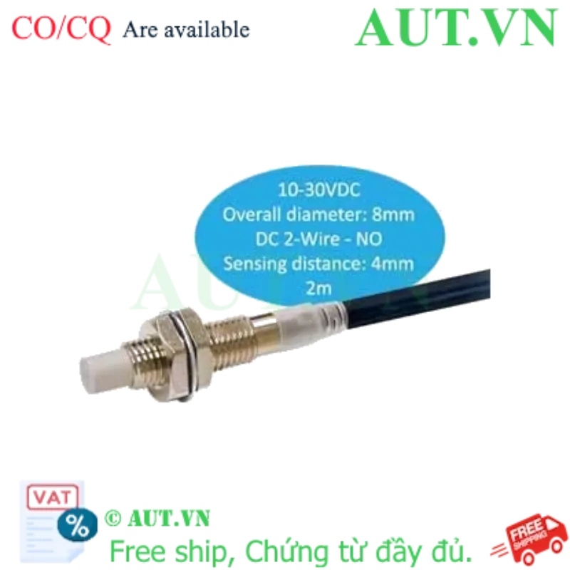 Ảnh của Cảm biến tiệm cận Omron E2E-X4MD1 2M - M8, 4mm, Ngõ ra 2 Dây DC NO