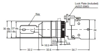 Ảnh của Khóa cửa an toàn  Omron A22TK-2RL-11-K01-SJ