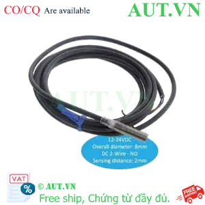 Ảnh của Cảm biến tiệm cận Omron E2E-X2D1-N 2M | M8, 2mm, 2 Dây DC NO - AUT VN