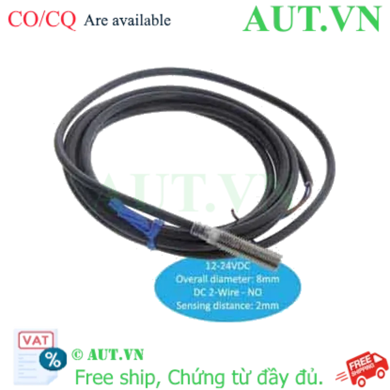 Ảnh của Cảm biến tiệm cận Omron E2E-X2D1-N 2M | M8, 2mm, 2 Dây DC NO - AUT VN