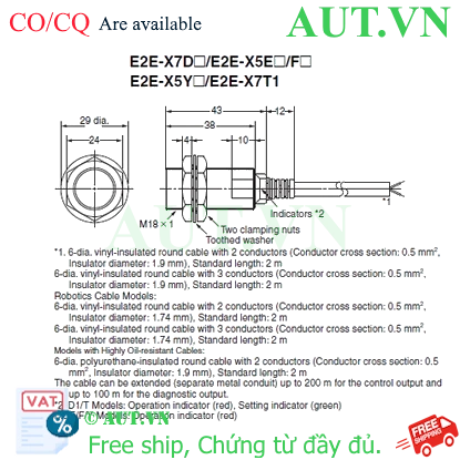 Ảnh của Cảm biến tiệm cận Omron E2E-X5E25 2M