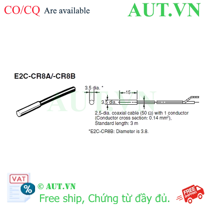 Ảnh của Cảm biến tiệm cận Omron E2C-CR8B 5M