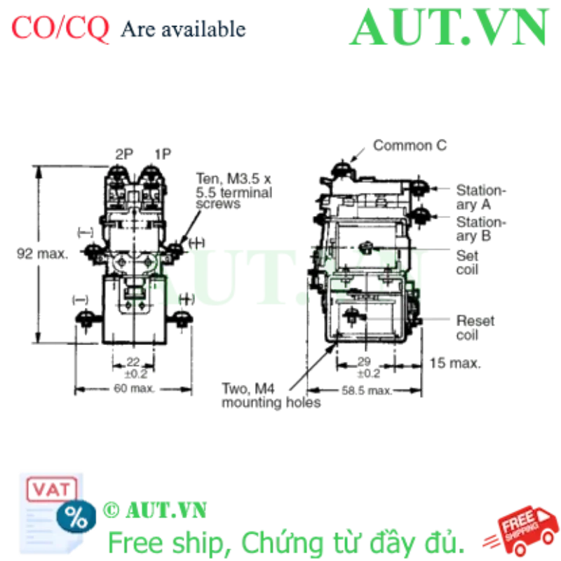 Ảnh của Rơ le trung gian Omron MM2XKB DC100/110