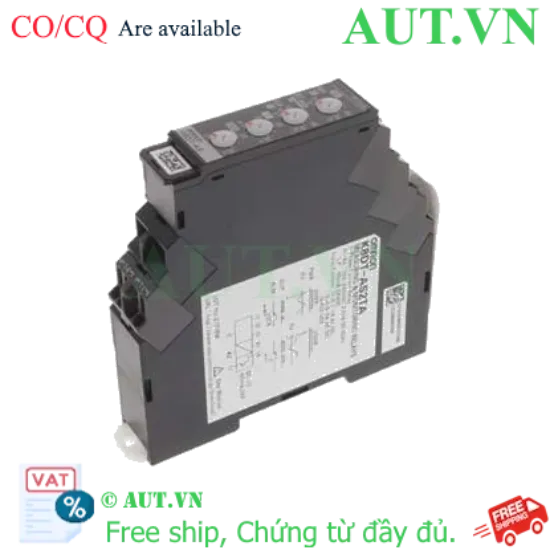 Ảnh của Rơ le giám sát dòng Omron K8DT-AS2TA | Bảo vệ Quá dòng & Sụt dòng | Siêu mỏng 17.5mm, 100-240VAC