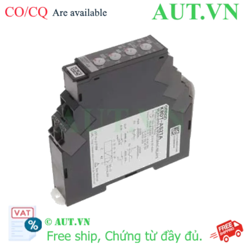 Ảnh của Rơ le giám sát dòng Omron K8DT-AS2TA - Bảo vệ Quá/Sụt dòng, Slim-type, 100-240VAC
