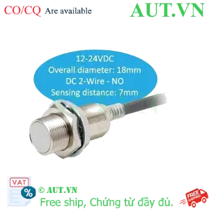 Ảnh của Cảm biến tiệm cận Omron E2E-X7D1-N 5M | M18, 2 Dây DC, 7mm Chính hãng AUT VN