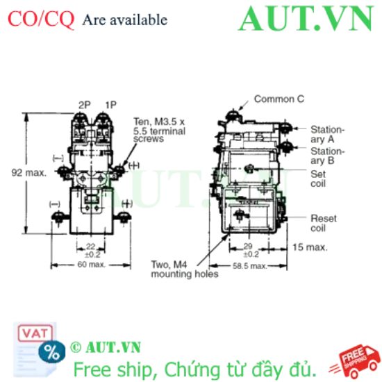 Ảnh của Rơ le trung gian Omron MM2KB AC200/(220)
