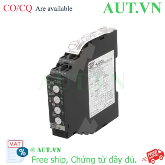 Ảnh của Rơ le bảo vệ dòng Omron K8DT-AS3CA - Chống Quá dòng & Sụt dòng, Dải 0.5-59A, Thiết kế Slim 17.5mm | AUT VN