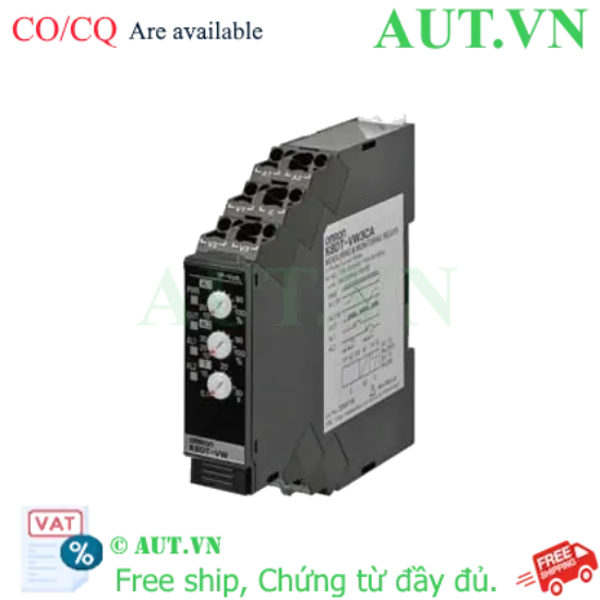 Ảnh của Rơ Le Bảo Vệ Điện Áp Omron K8DT-VW3TD | Giám Sát 1 Pha 0-600V AC/DC | Siêu Mỏng 17.5mm & Push-In Plus