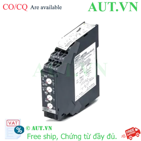 Ảnh của Rơ le bảo vệ dòng Omron K8DT-AS1TD | Giám sát Quá dòng & Sụt dòng | 24VAC/DC | Siêu mỏng 17.5mm