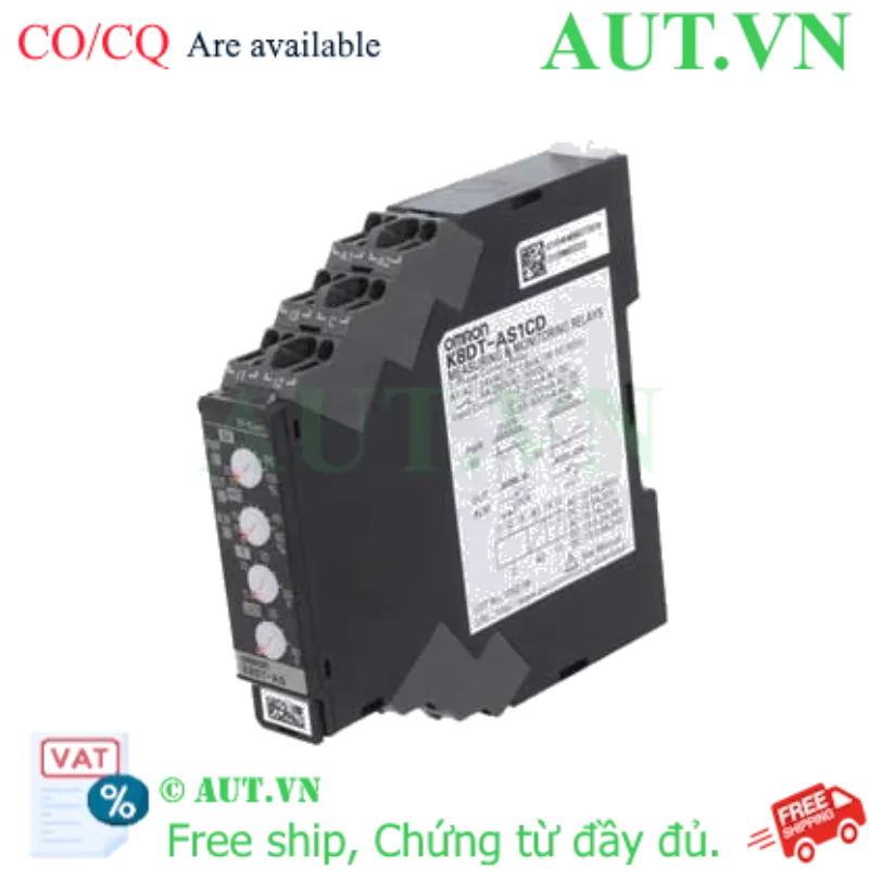 Ảnh của Rơ le giám sát dòng Omron K8DT-AS1CD - Bảo vệ Quá & Sụt dòng, Nguồn 24V AC/DC