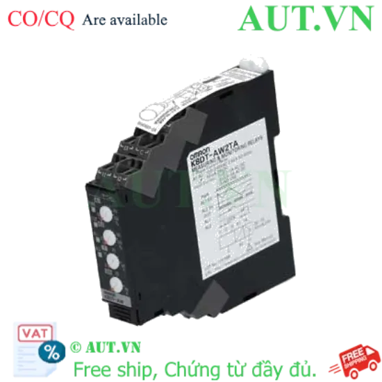 Ảnh của Rơ le bảo vệ dòng Omron K8DT-AW2TA: Siêu mỏng 17.5mm, Giám sát AC/DC, Chống Quá & Thấp Dòng