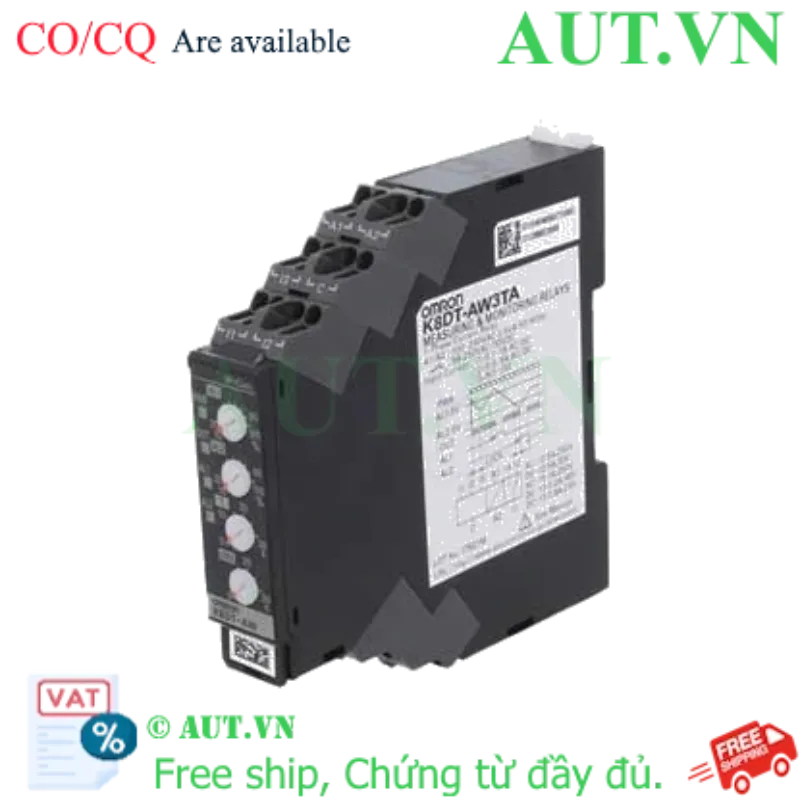 Ảnh của Rơ le bảo vệ dòng Omron K8DT-AW3TA | Siêu mỏng 17.5mm, Chống Quá/Sụt Dòng, Ngõ ra Transistor